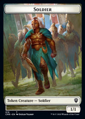 Cat // Soldier Double-Sided Token [Commander Legends Tokens] | Exor Games Truro