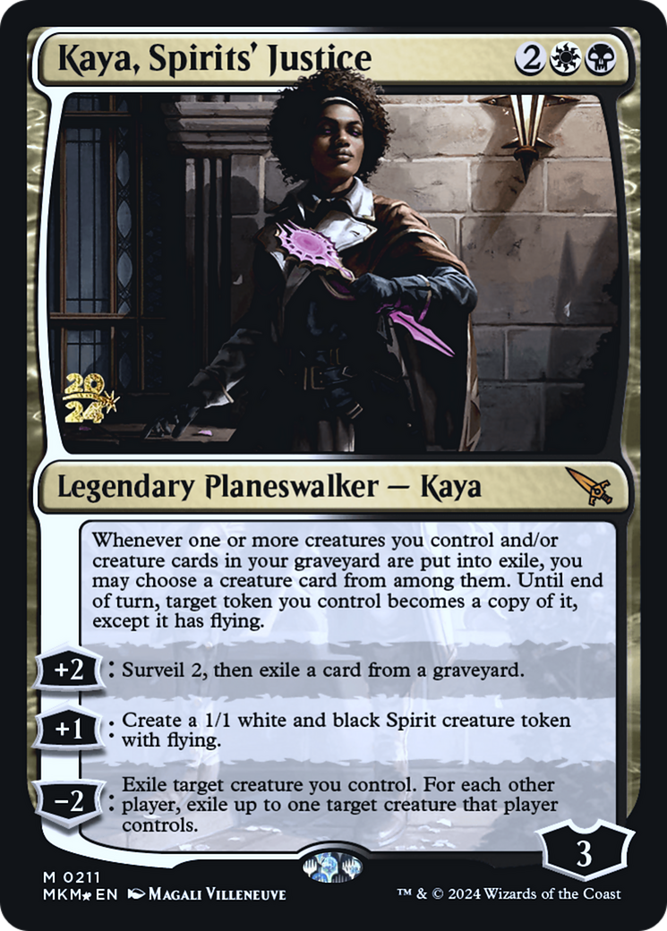 Kaya, Spirits' Justice [Murders at Karlov Manor Prerelease Promos] | Exor Games Truro