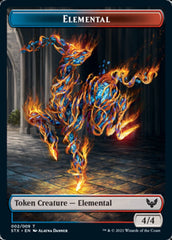 Elemental // Avatar Double-Sided Token [Strixhaven: School of Mages Tokens] | Exor Games Truro