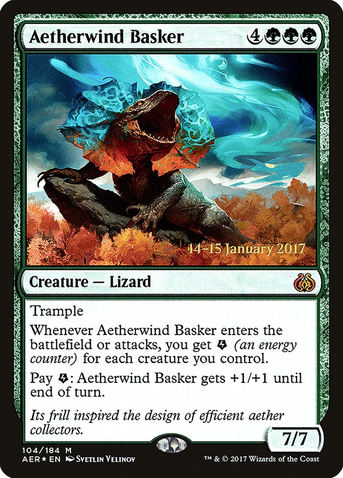 Aetherwind Basker [Aether Revolt Prerelease Promos] | Exor Games Truro