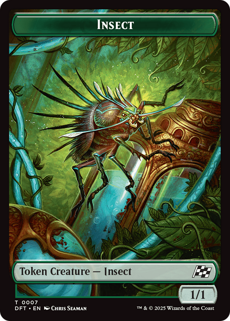 Insect // Elephant Double-Sided Token [Aetherdrift Tokens] | Exor Games Truro