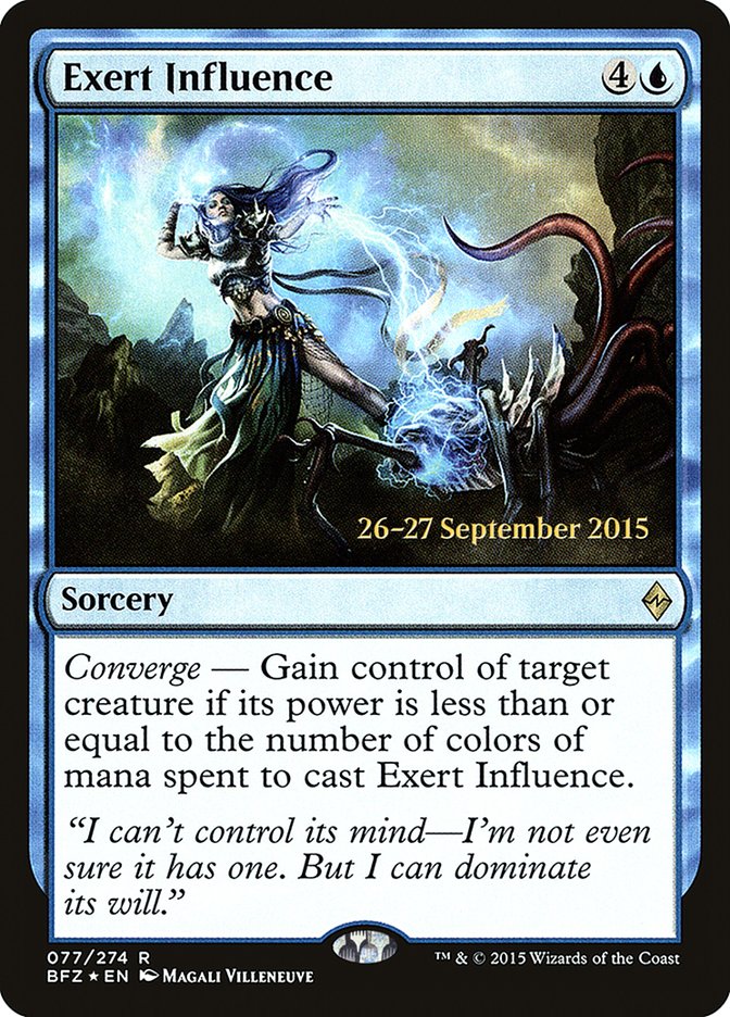 Exert Influence [Battle for Zendikar Prerelease Promos] | Exor Games Truro