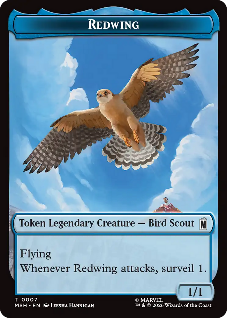 Redwing // Zabu Double-Sided Token [Marvel Super Heroes Tokens] | Exor Games Truro