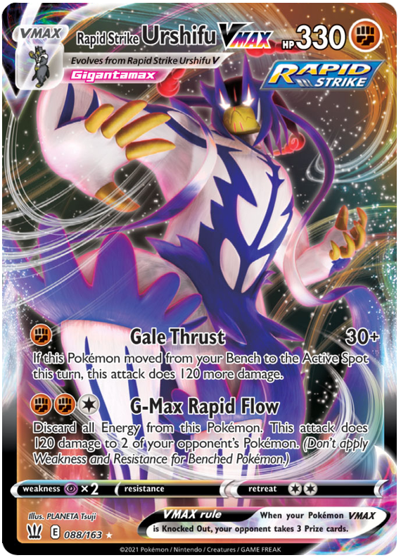 Rapid Strike Urshifu VMAX (088/163) (Jumbo Card) [Sword & Shield: Battle Styles] | Exor Games Truro