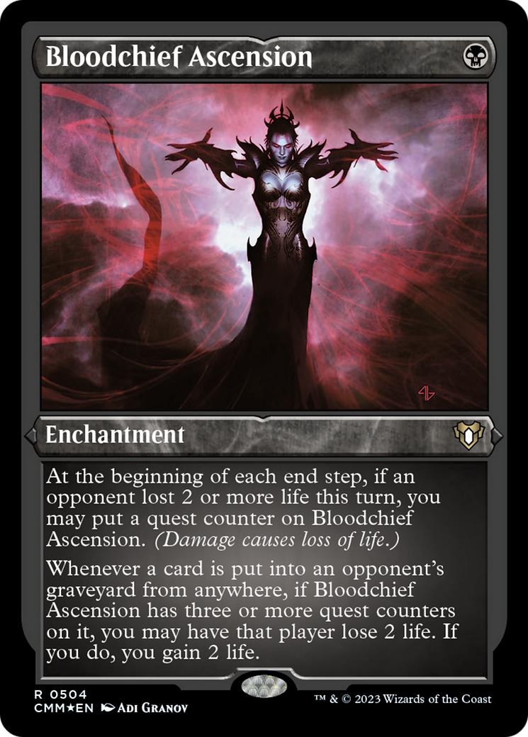 Bloodchief Ascension (Foil Etched) [Commander Masters] | Exor Games Truro