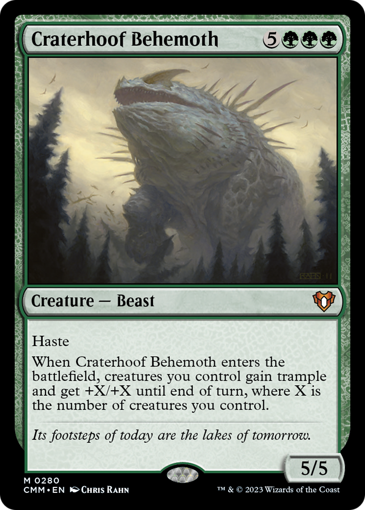 Craterhoof Behemoth [Commander Masters] | Exor Games Truro