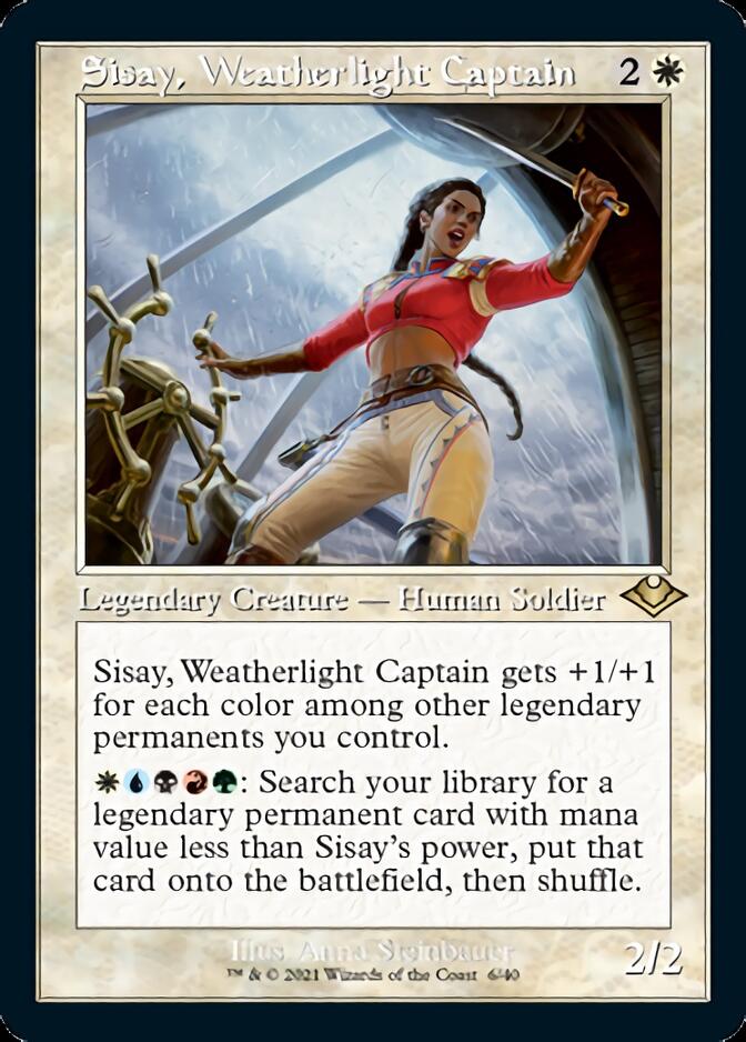 Sisay, Weatherlight Captain (Retro Foil Etched) [Modern Horizons] | Exor Games Truro