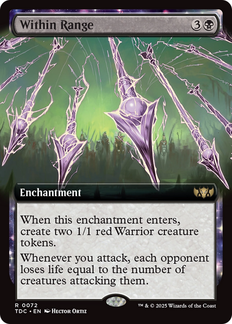 Within Range (Extended Art) [Tarkir: Dragonstorm Commander] | Exor Games Truro