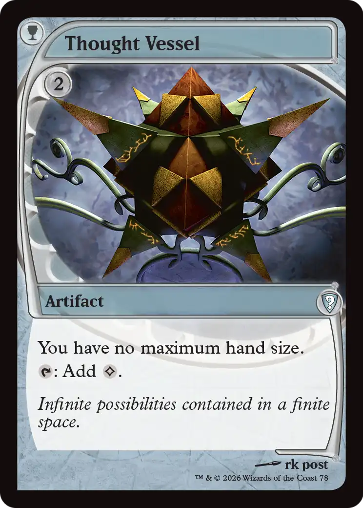 Thought Vessel (Future Sight) [Mystery Booster: Commander Edition] | Exor Games Truro