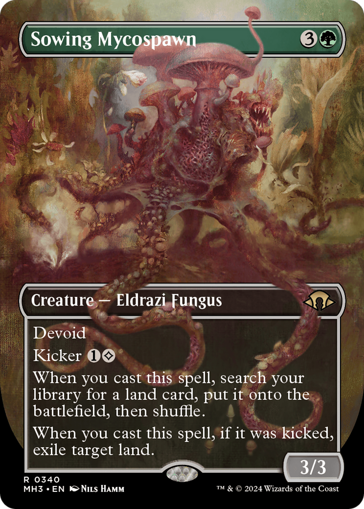 Sowing Mycospawn (Borderless) [Modern Horizons 3] | Exor Games Truro