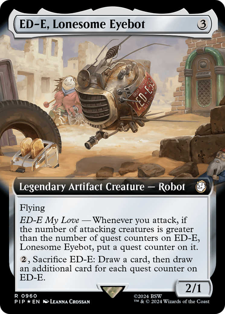 ED-E, Lonesome Eyebot (Extended Art) (Surge Foil) [Fallout] | Exor Games Truro