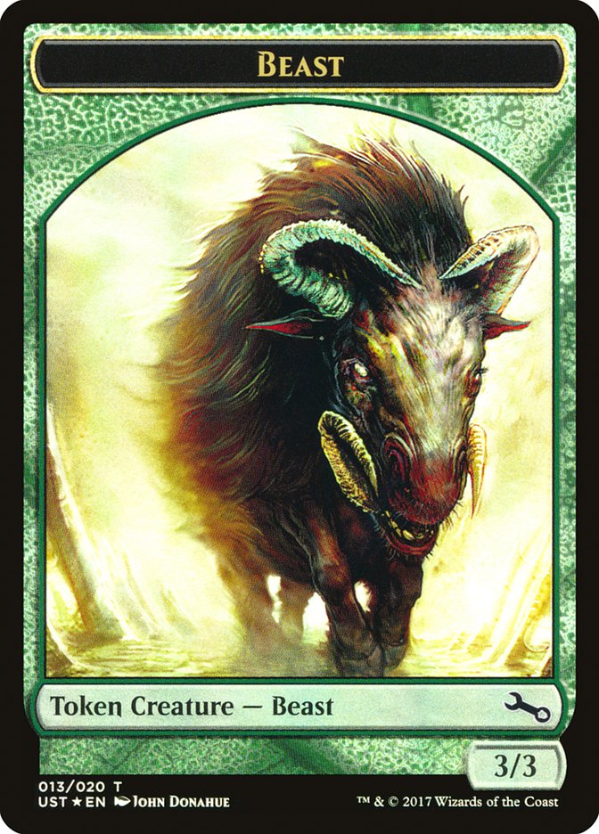 Beast // Beast Double-Sided Token [Unstable Tokens] | Exor Games Truro