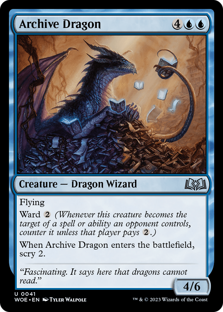 Archive Dragon [Wilds of Eldraine] | Exor Games Truro