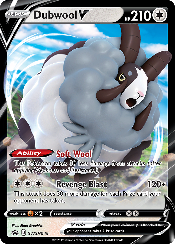 Dubwool V (SWSH049) (Jumbo Card) [Sword & Shield: Black Star Promos] | Exor Games Truro