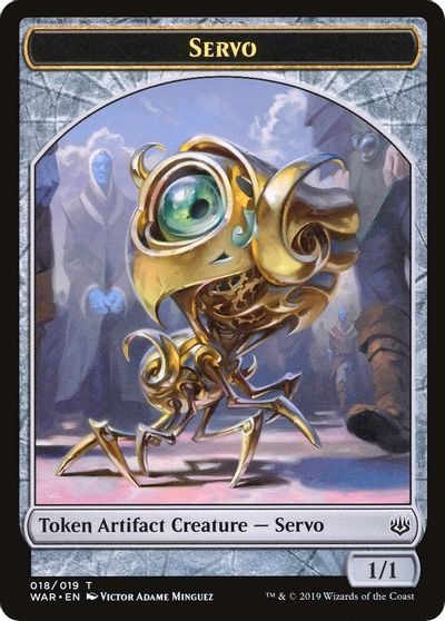 Servo // Wizard Double-Sided Token [Challenger Decks 2020 Tokens] | Exor Games Truro