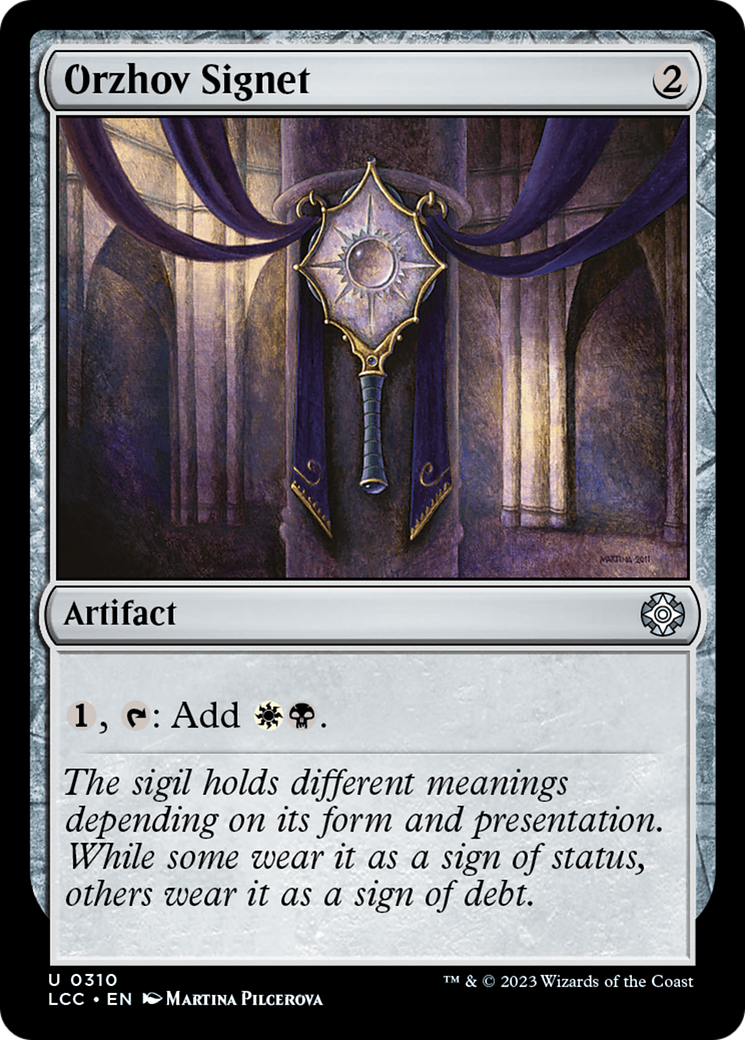Orzhov Signet [The Lost Caverns of Ixalan Commander] | Exor Games Truro