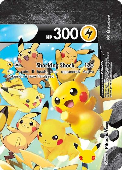 Pikachu V-UNION (SWSH140) (Celebrations) [Sword & Shield: Black Star Promos] | Exor Games Truro