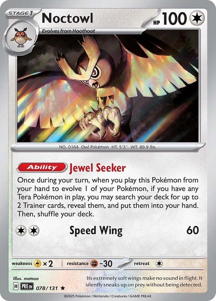 Noctowl (078/131) [Scarlet & Violet: Prismatic Evolutions] | Exor Games Truro