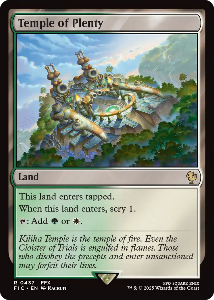 Temple of Plenty [FINAL FANTASY Commander] | Exor Games Truro
