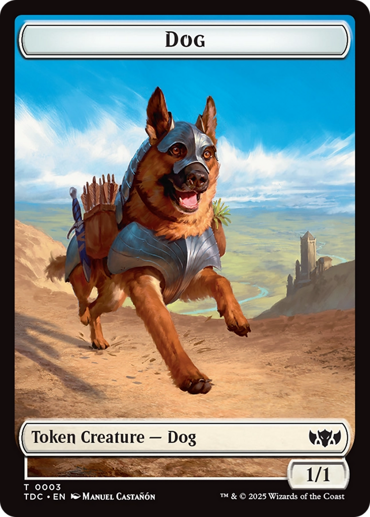 Dog // Goblin Double-Sided Token [Tarkir: Dragonstorm Commander Tokens] | Exor Games Truro