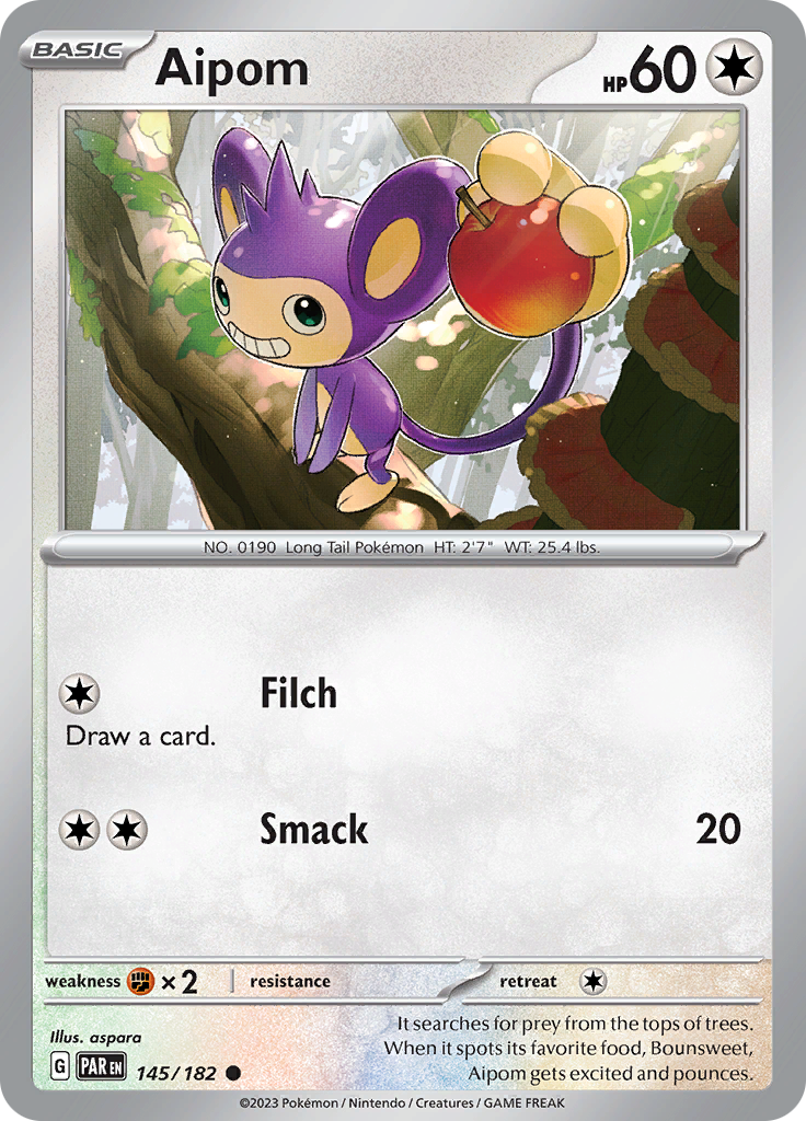 Aipom (145/182) [Scarlet & Violet: Paradox Rift] | Exor Games Truro