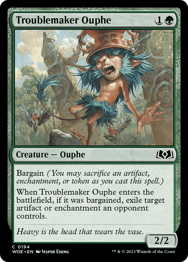 Troublemaker Ouphe [Wilds of Eldraine] | Exor Games Truro