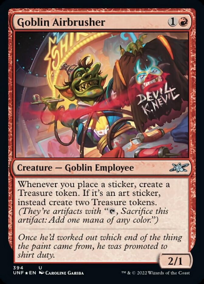 Goblin Airbrusher (Galaxy Foil) [Unfinity] | Exor Games Truro