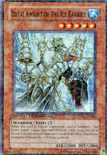 Royal Knight of the Ice Barrier [DT01-EN065] Super Rare | Exor Games Truro