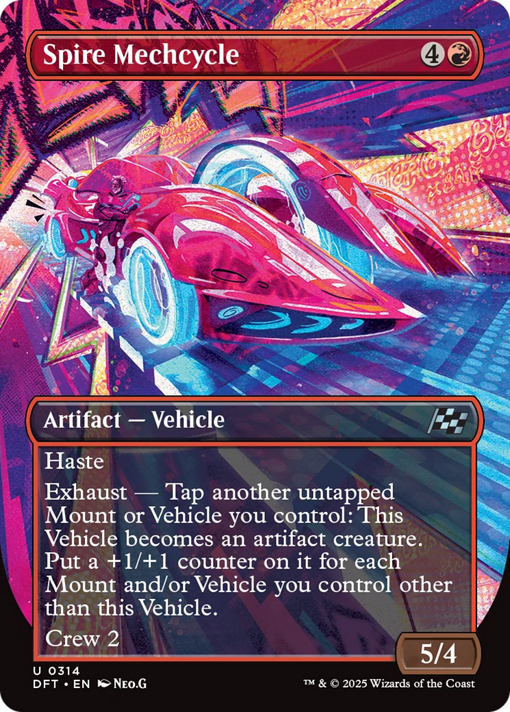 Spire Mechcycle (Borderless) [Aetherdrift] | Exor Games Truro