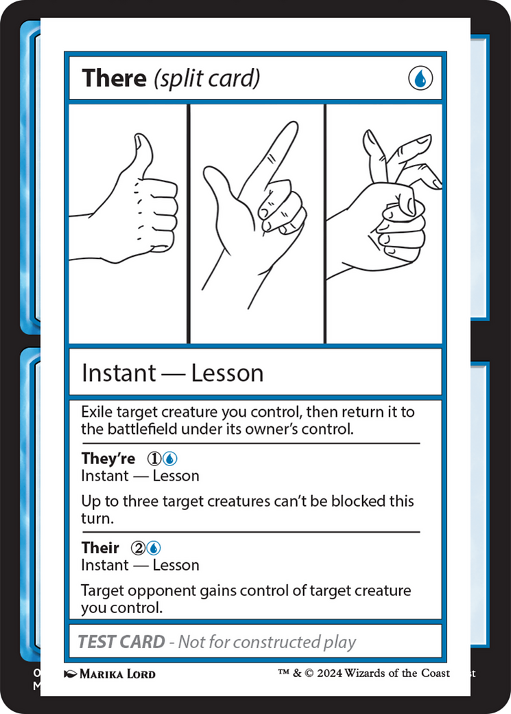 There (Split Card) [Mystery Booster 2 Playtest Cards] | Exor Games Truro