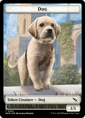 Detective // Dog Double-Sided Token [Murders at Karlov Manor Tokens] | Exor Games Truro