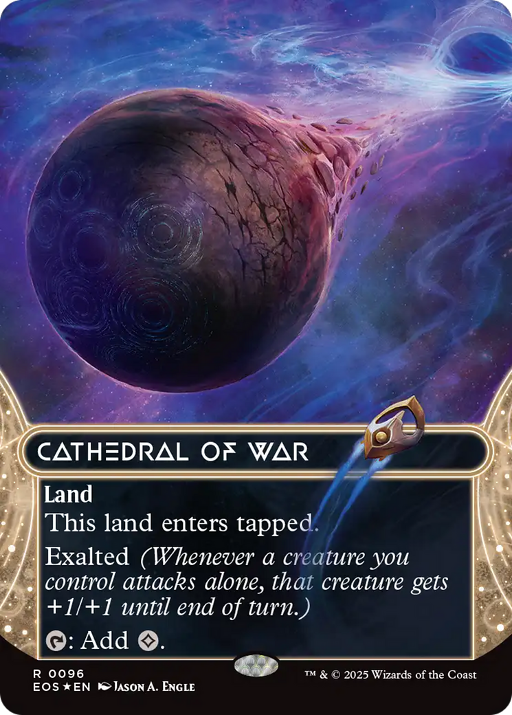 Cathedral of War (0096) (Borderless) (Galaxy Foil) [Edge of Eternities: Stellar Sights] | Exor Games Truro