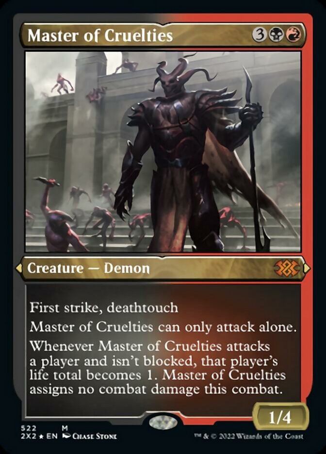 Master of Cruelties (Foil Etched) [Double Masters 2022] | Exor Games Truro