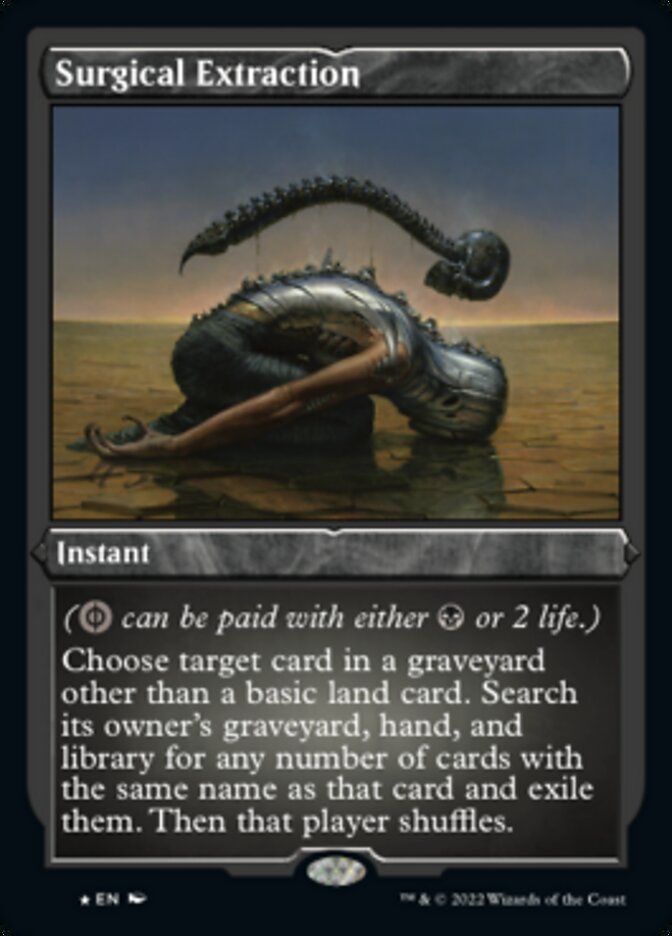 Surgical Extraction (Foil Etched) [Double Masters 2022] | Exor Games Truro