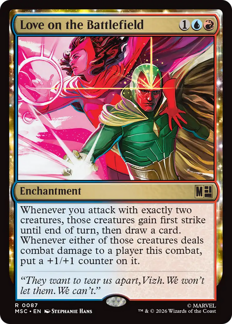 Love on the Battlefield (Surge Foil) [Marvel Super Heroes Commander] | Exor Games Truro