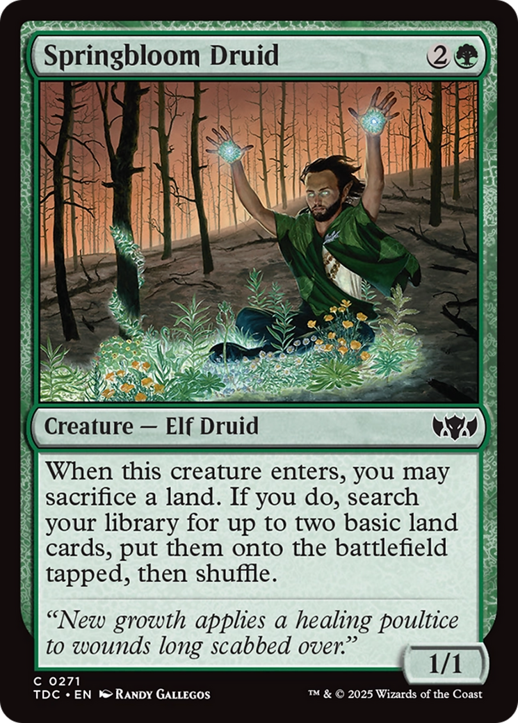 Springbloom Druid [Tarkir: Dragonstorm Commander] | Exor Games Truro