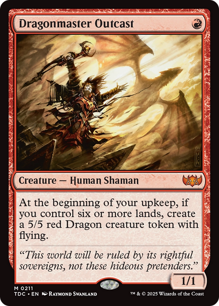 Dragonmaster Outcast [Tarkir: Dragonstorm Commander] | Exor Games Truro