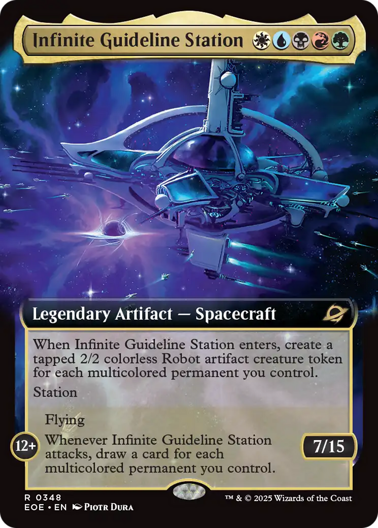 Infinite Guideline Station (Extended Art) [Edge of Eternities] | Exor Games Truro