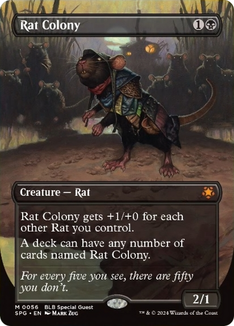 Rat Colony (Borderless) [Bloomburrow Special Guests] | Exor Games Truro