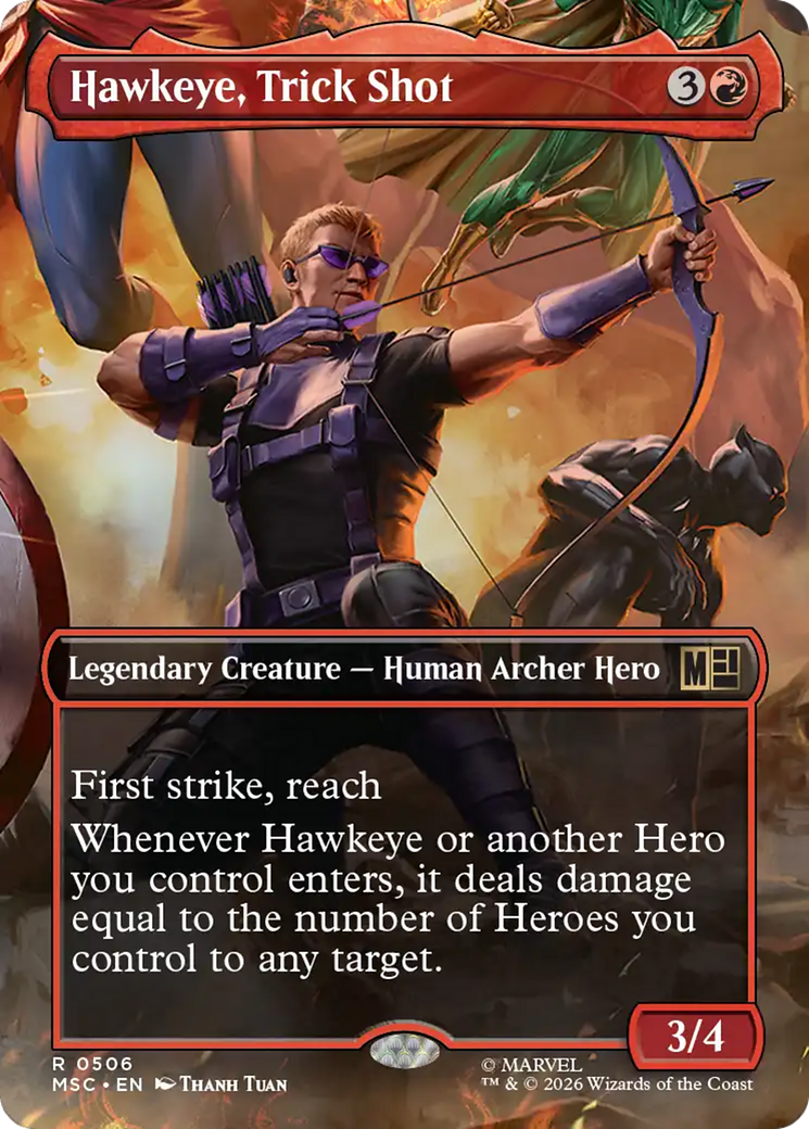 Hawkeye, Trick Shot (Borderless) [Marvel Super Heroes Commander] | Exor Games Truro