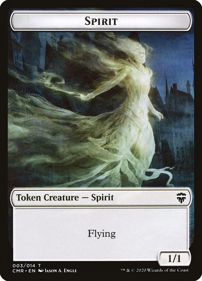 Angel // Spirit Double-Sided Token [Commander Legends Tokens] | Exor Games Truro