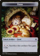 Human Warrior // Food (17) Double-Sided Token [Throne of Eldraine Tokens] | Exor Games Truro