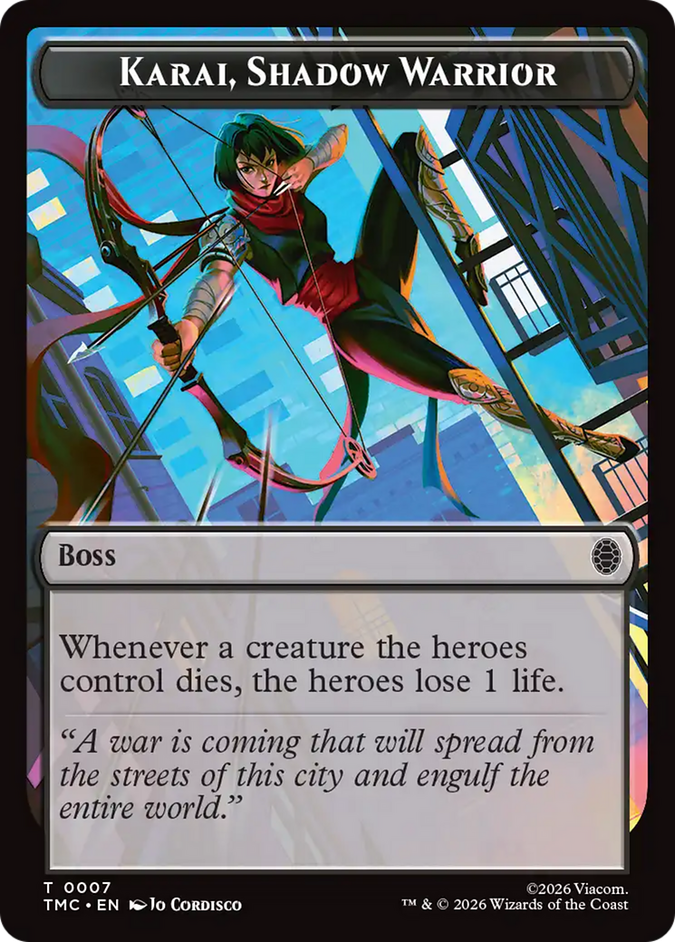 Karai, Shadow Warrior [Teenage Mutant Ninja Turtles Commander Tokens] | Exor Games Truro