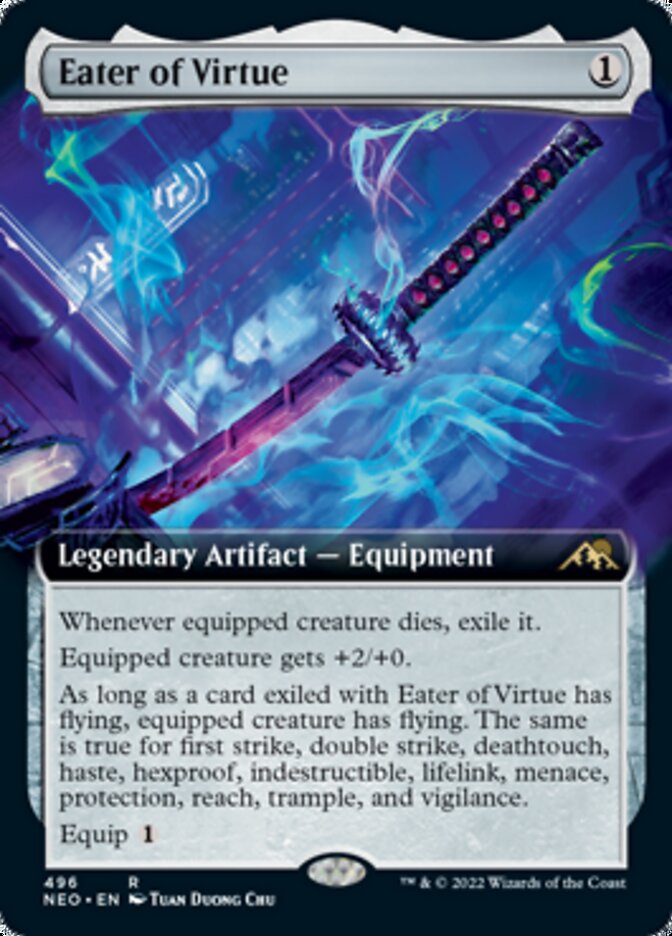 Eater of Virtue (Extended Art) [Kamigawa: Neon Dynasty] | Exor Games Truro