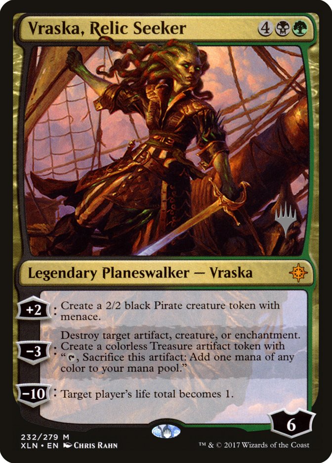 Vraska, Relic Seeker (Promo Pack) [Ixalan Promos] | Exor Games Truro