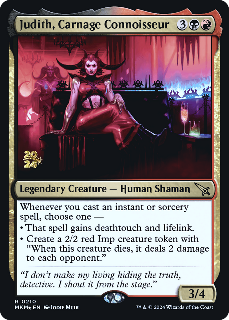 Judith, Carnage Connoisseur [Murders at Karlov Manor Prerelease Promos] | Exor Games Truro