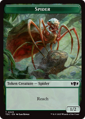 Wall // Spider Double-Sided Token [Tarkir: Dragonstorm Commander Tokens] | Exor Games Truro