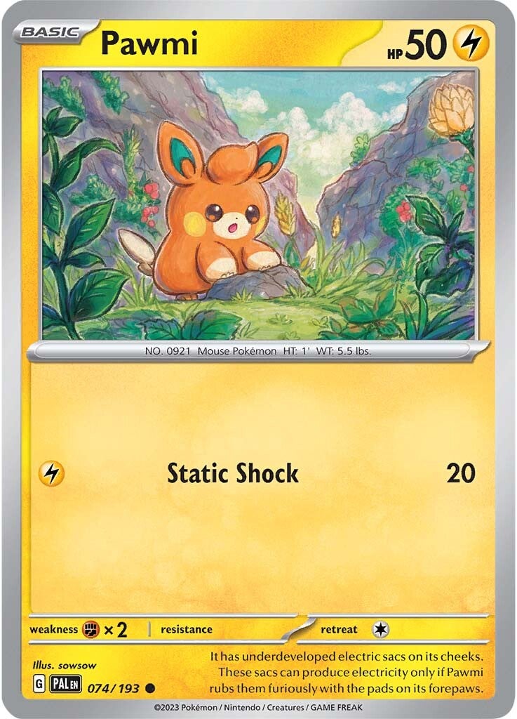 Pawmi (074/193) [Scarlet & Violet: Paldea Evolved] | Exor Games Truro