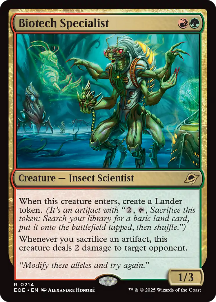 Biotech Specialist [Edge of Eternities] | Exor Games Truro