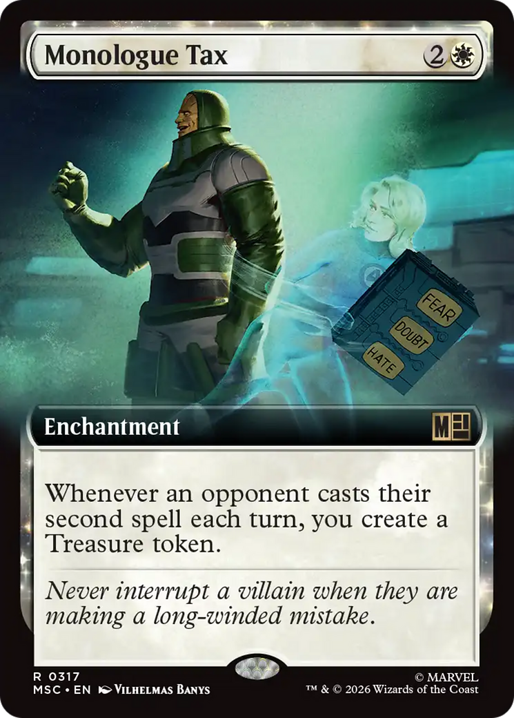 Monologue Tax (Extended Art) [Marvel Super Heroes Commander] | Exor Games Truro